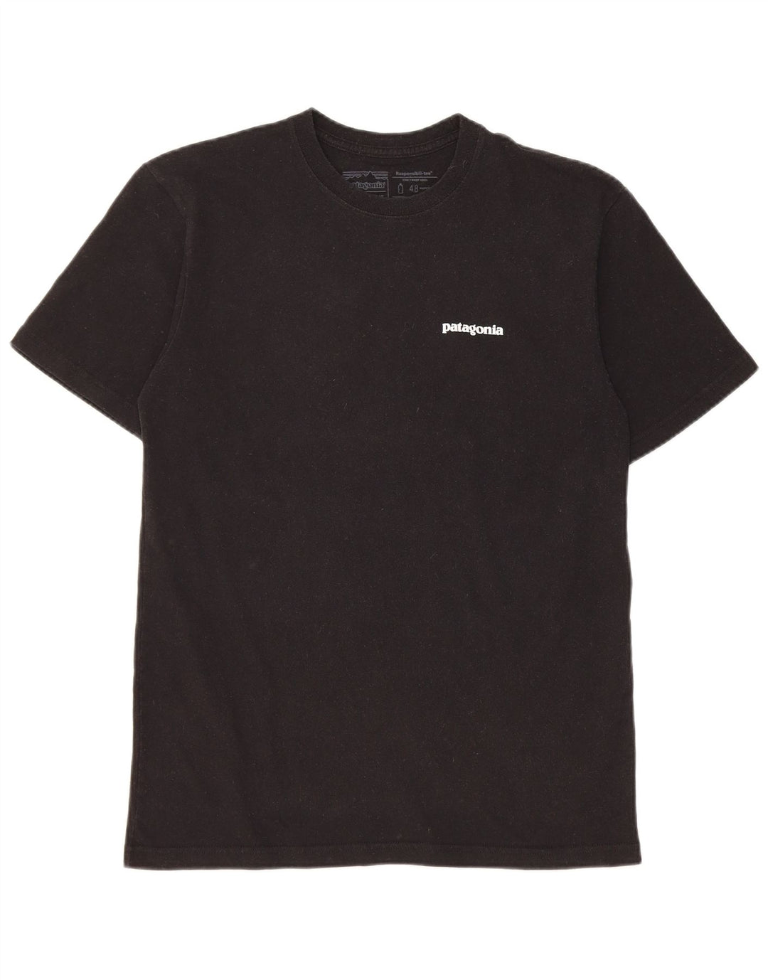 Męski T-shirt z grafiką Patagonia, mały, czarny, bawełniany