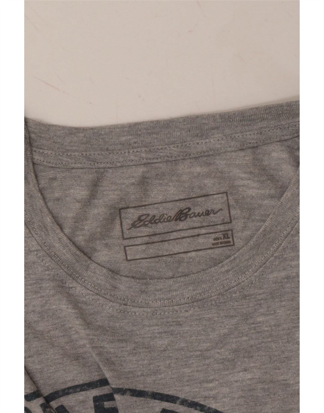 EDDIE BAUER Mens Graphic T-Shirt Top XL Grey Cotton Vintage Eddie Bauer and Second-Hand Eddie Bauer from Messina Hembry 