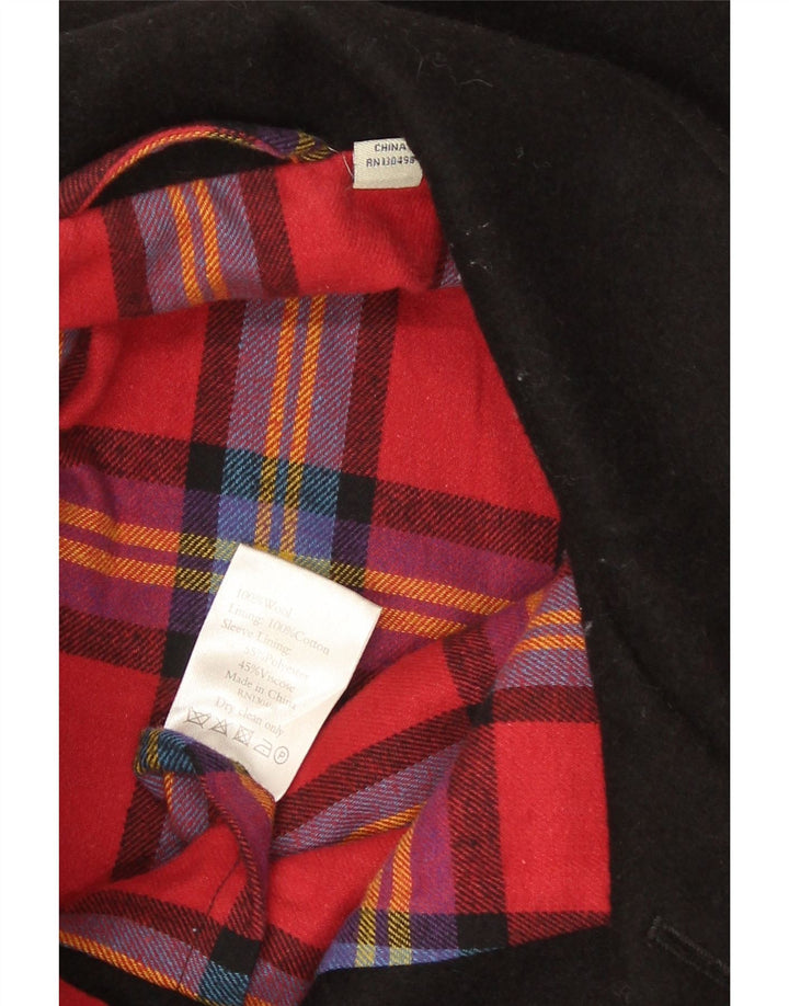 Jack Wills Męska marynarka zapinana na 3 guziki UK 36 Mała czarna wełna