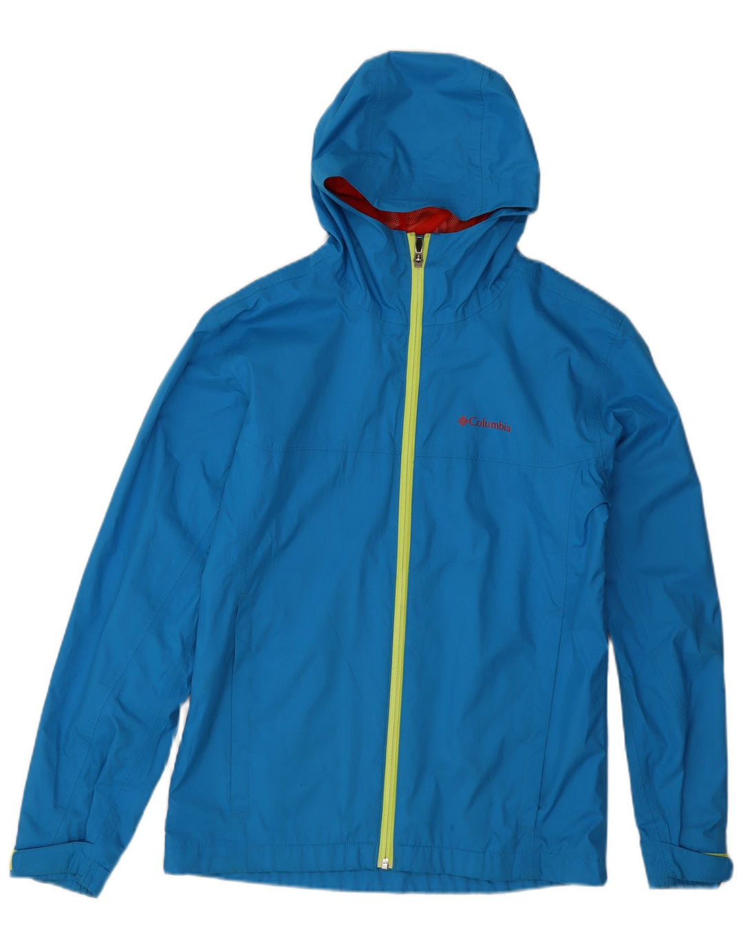 Damska kurtka przeciwdeszczowa z kapturem Columbia UK 18 XL Niebieski poliester