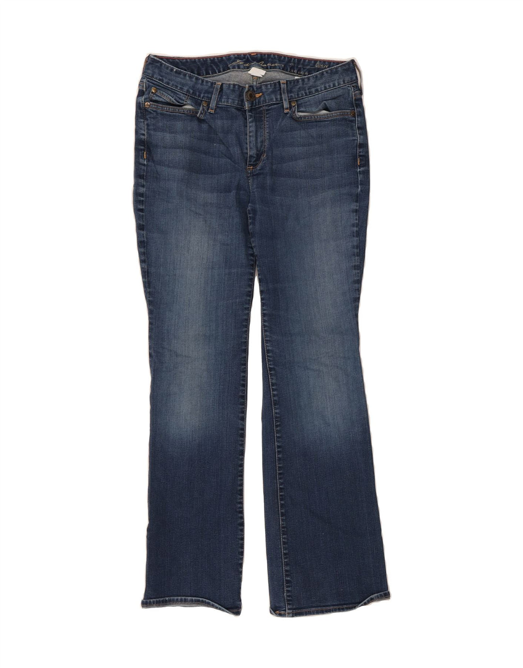 EDDIE BAUER Womens High Rise Curvy Bootcut Jeans US 10 Large W27 L30 Blue Vintage Eddie Bauer and Second-Hand Eddie Bauer from Messina Hembry 