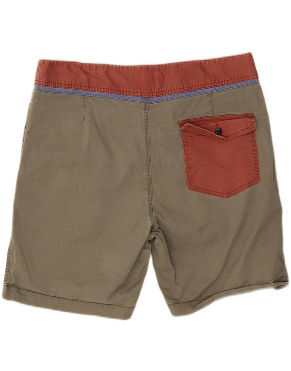 Męskie spodenki Quiksilver W36, duża bawełna w kolorze khaki