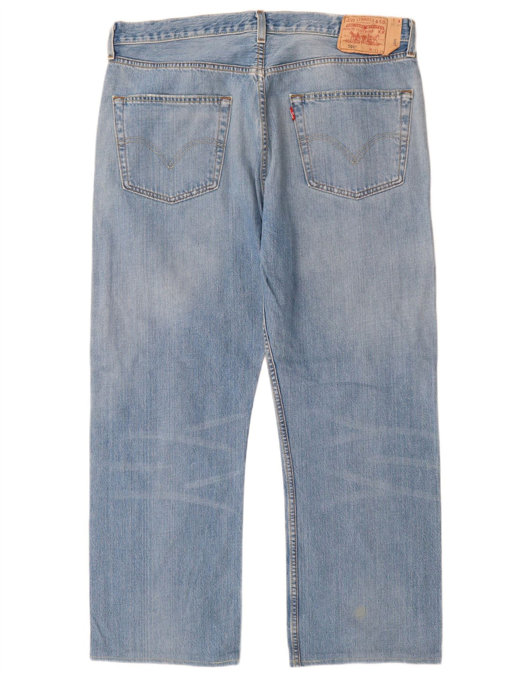 Męskie dżinsy Levi's 501 Straight W38 L28 Niebieskie bawełniane