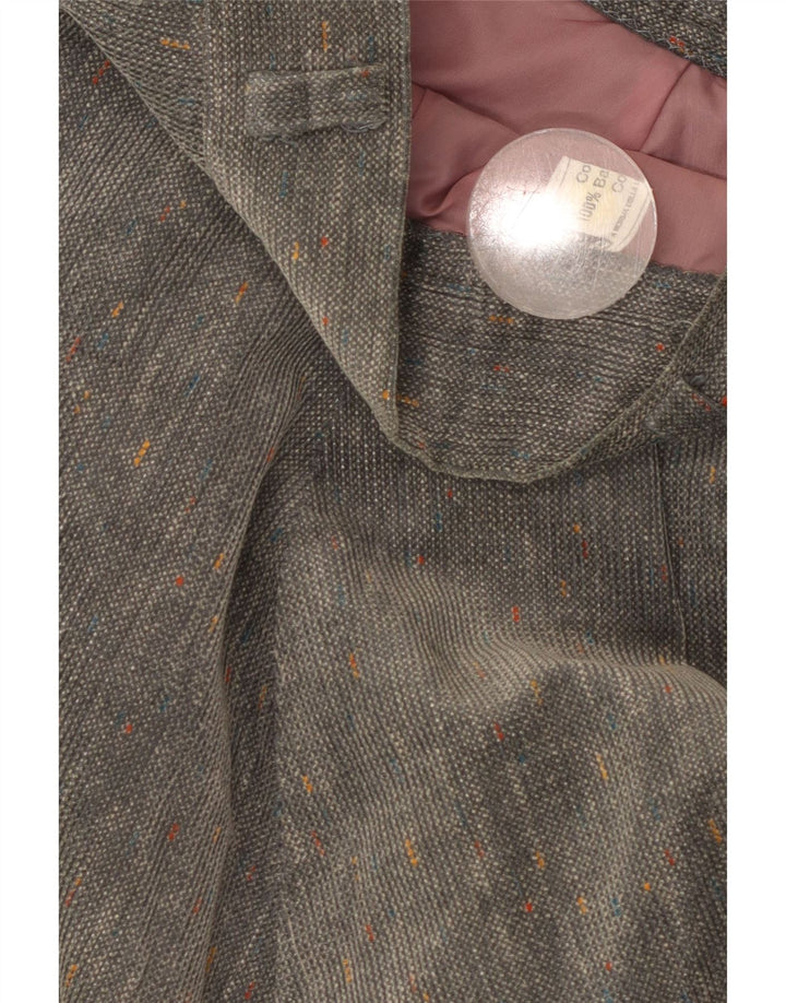 Damska spódnica w kształcie litery A BRUGI W28 Średnioszara bawełna w cętki