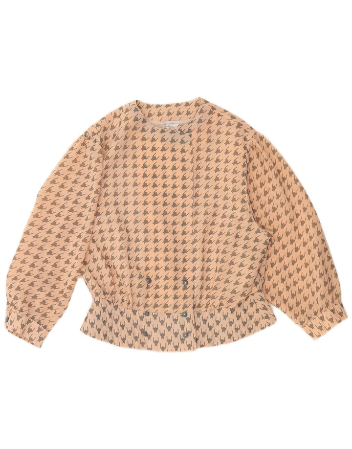 MARKWALD Damska bluzka koszulowa z krótkim rękawem 3/4 EU 40 Średnioróżowa pepitka