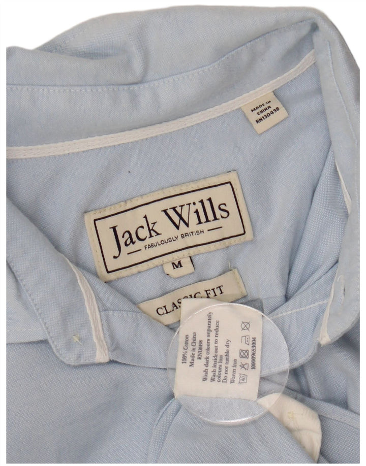 Koszula męska JACK WILLS o klasycznym kroju, średnioniebieska, bawełniana