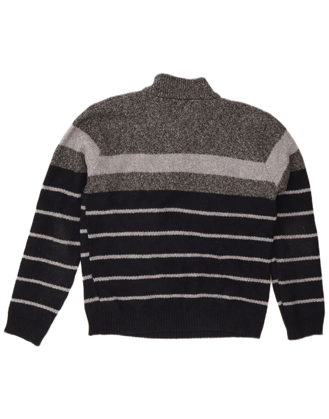 Męski sweter z zamkiem błyskawicznym Pierre Cardin XL, szary, poliestrowy w paski