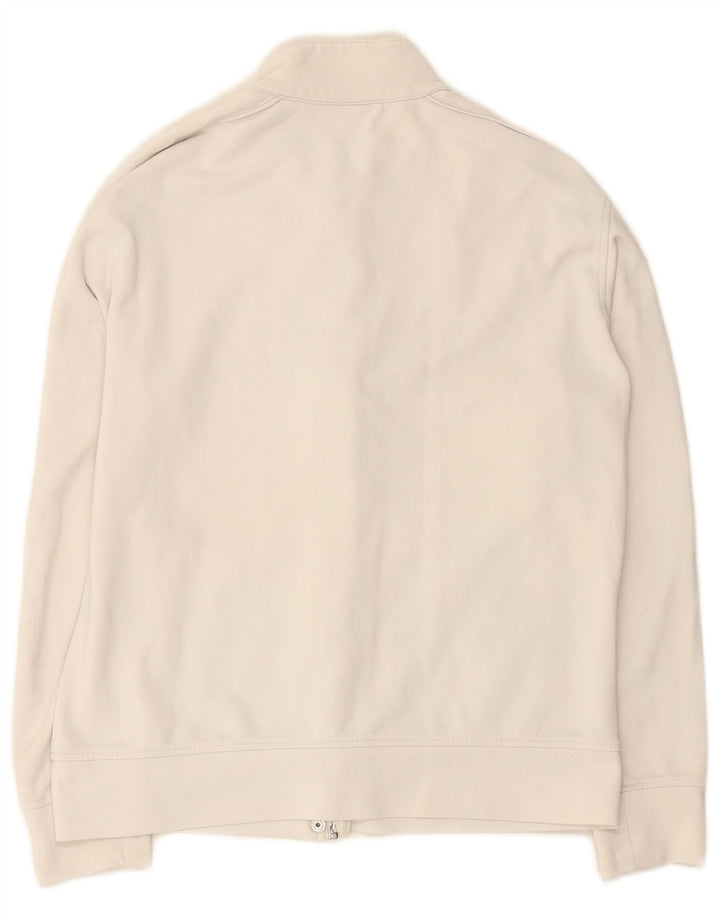 Damska kurtka dresowa ASICS UK 14, duża, biała, poliamidowa