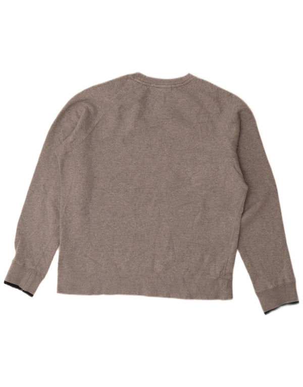 Męska bluza z grafiką Nike, średnia, szara, bawełniana nakrapiana