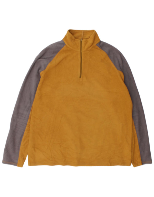 Męski sweter polarowy Mountain Warehouse z zamkiem błyskawicznym XL w kolorze żółtym