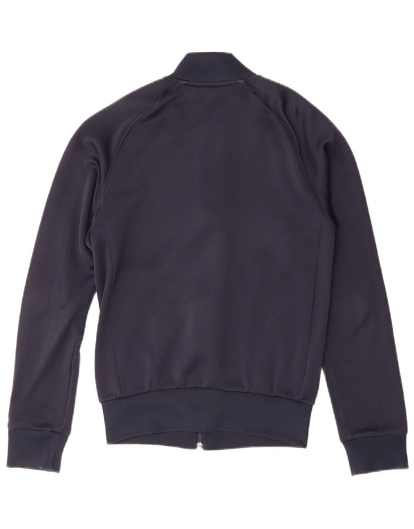 Adidas Męska bluza dresowa, mała, granatowa, poliestrowa