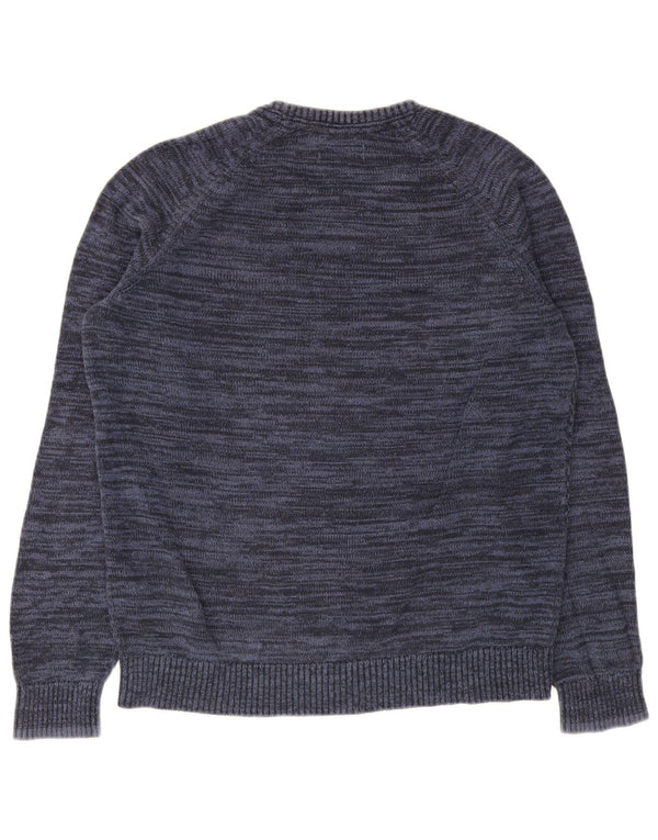 Męski sweter Jack & Jones z okrągłym dekoltem XL, granatowy, bawełniany
