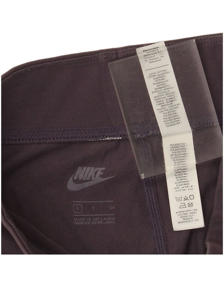 Legginsy damskie Nike UK 10, małe, fioletowe, bawełniane