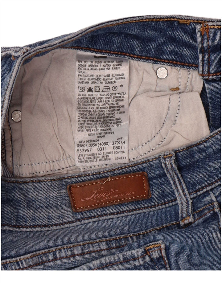 Damskie jeansy LEVI'S W27 L28 Niebieskie bawełniane
