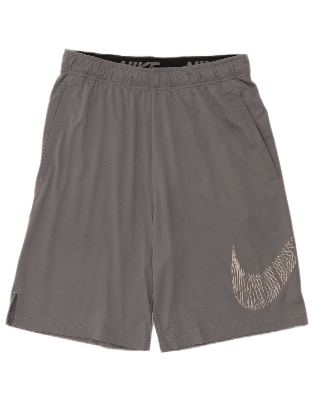 Męskie spodenki sportowe Nike Dri Fit Graphic, średnioszary poliester