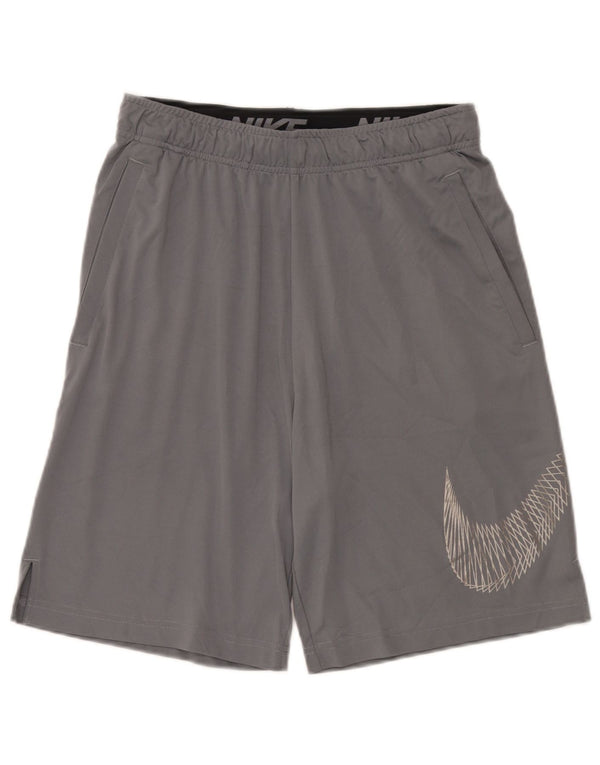 Męskie spodenki sportowe Nike Dri Fit Graphic, średnioszary poliester