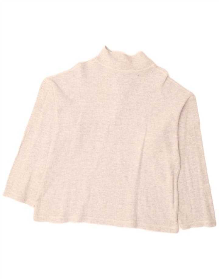 Sweter damski VINTAGE z zamkiem błyskawicznym UK 18 XL, szary