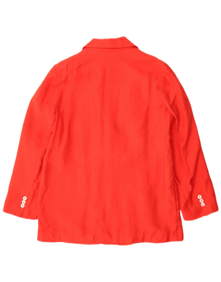 Damska marynarka z podwójnymi piersiami Zara UK 14 Medium Red Lyocell