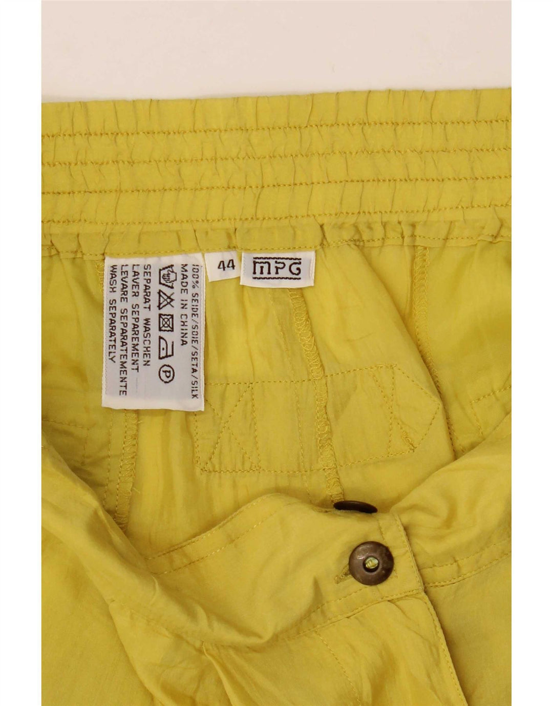 Damskie bermudy MPG z wysokim stanem IT 44 Medium W29 Żółty jedwab
