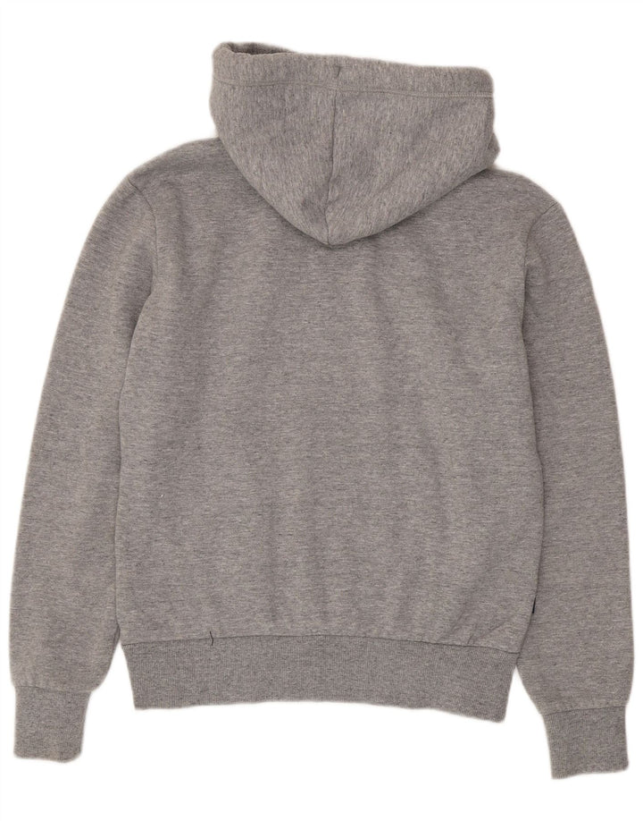 Męski sweter z kapturem Superdry, mały, szary, bawełniany w cętki