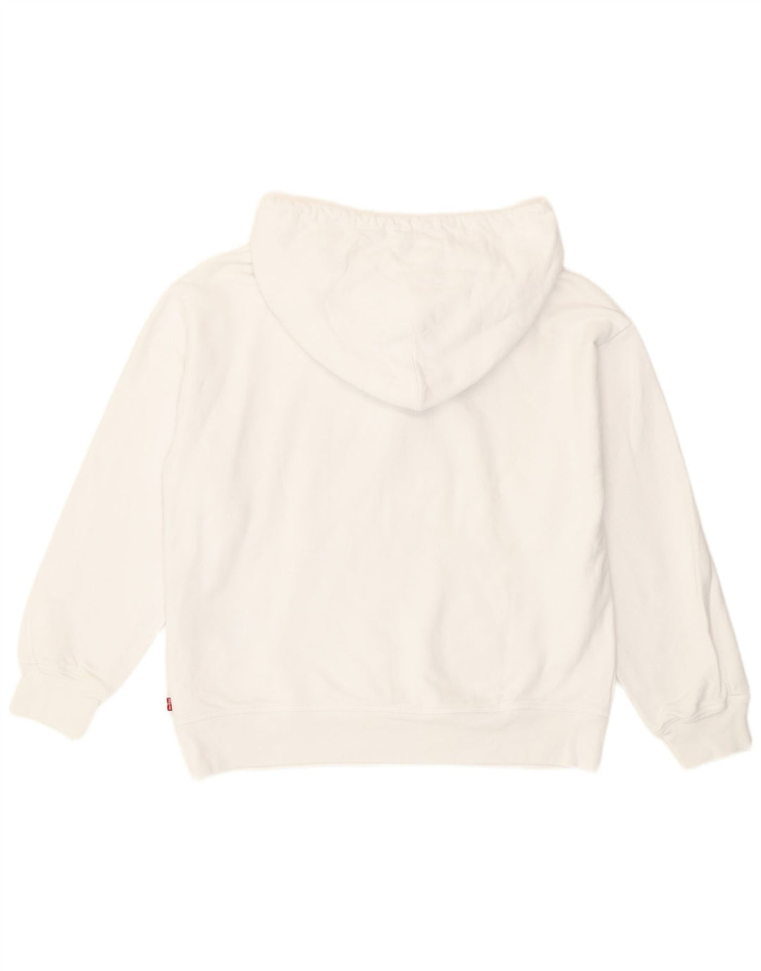 Damski sweter Levi's z grafiką, oversize, UK 14, średni, biały, bawełniany