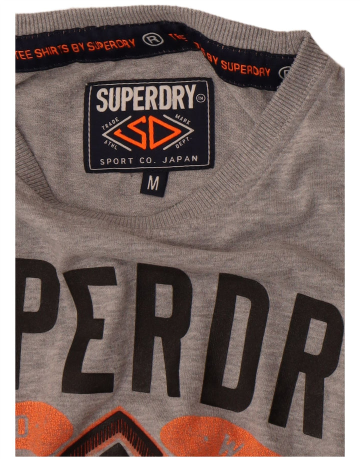 Męski T-shirt Superdry z grafiką, średni szary