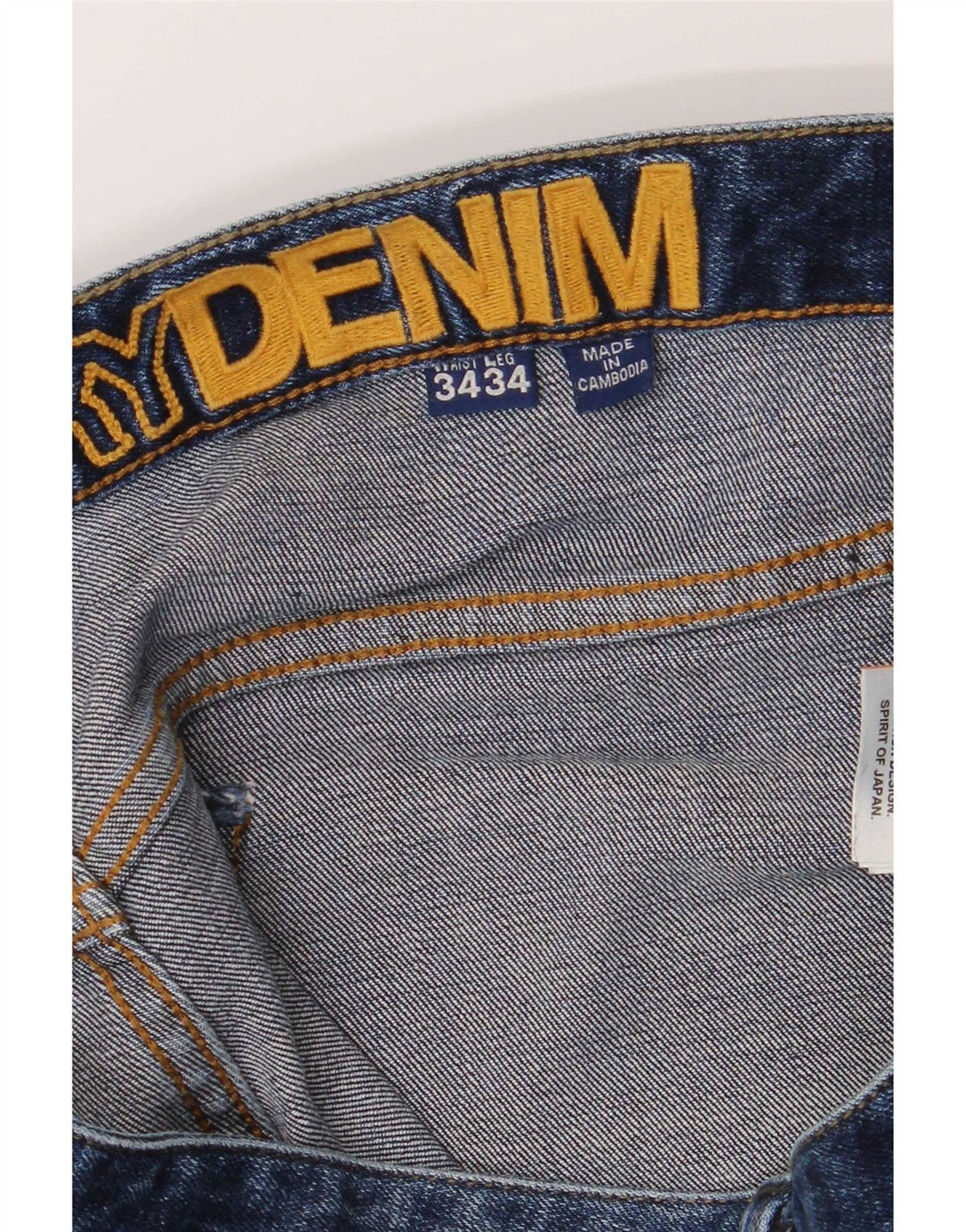 Męskie proste dżinsy Superdry W34 L30 Niebieskie, bawełniane