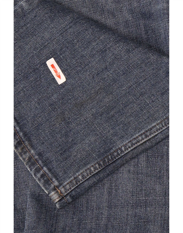 Męskie proste dżinsy Wrangler W36 L34, niebieskie, bawełniane
