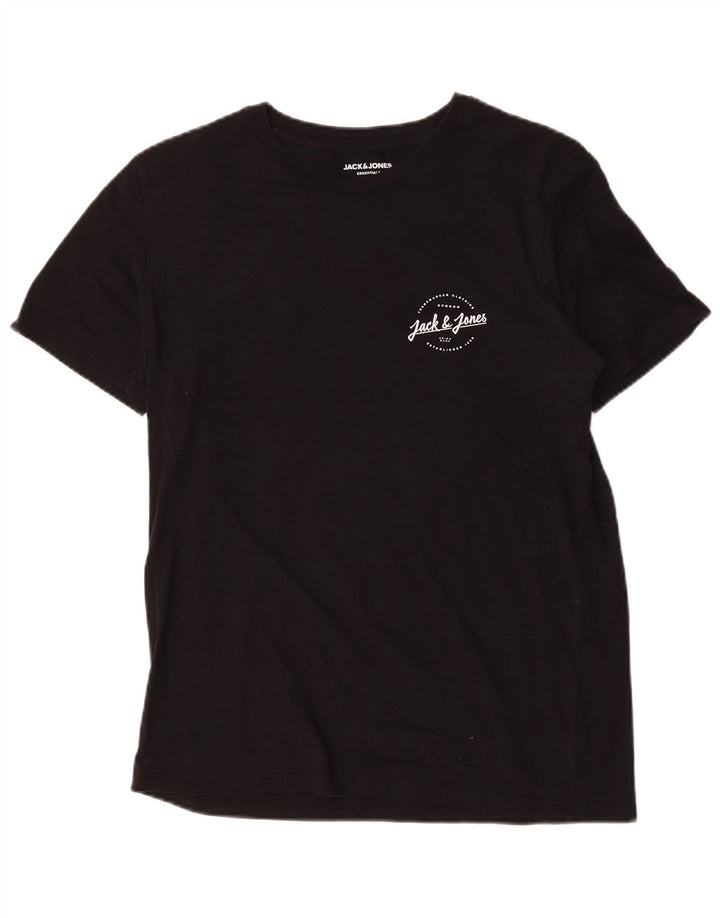 T-shirt męski Jack & Jones, duży, czarny, bawełniany