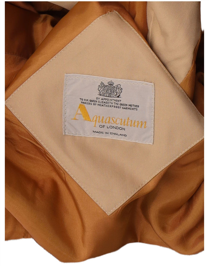 Aquascutum damski trencz oversize UK 12 średni beż klasyczny
