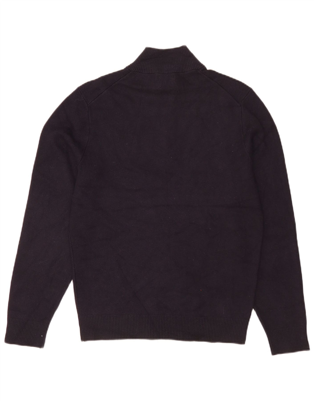 Męski sweter zapinany na zamek Massimo Dutti, średni granatowy