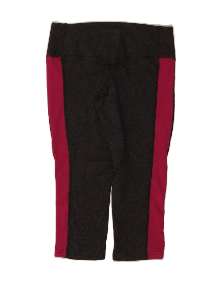 NIKE Womens Dri Fit Capri Leggings UK 10 Small  Grey Colourblock Vintage Nike and Second-Hand Nike from Messina Hembry 