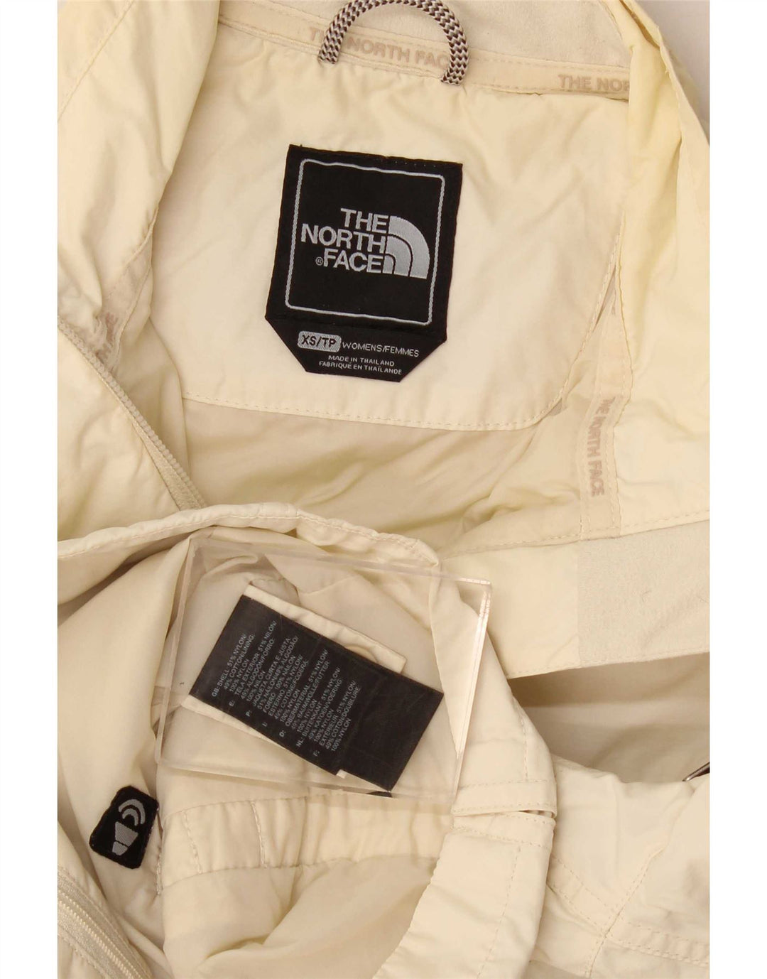 Damska kurtka Crop Utility The North Face UK 6 XS, beżowa, nylonowa