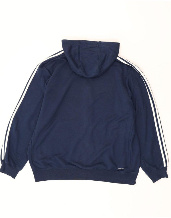 Adidas Męski sweter z kapturem Climalite XL granatowy poliester