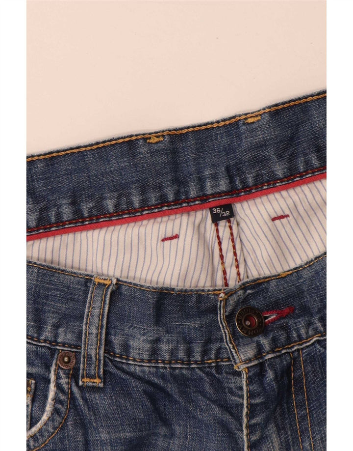 Męskie proste dżinsy Tommy Hilfiger W36 L32 niebieskie