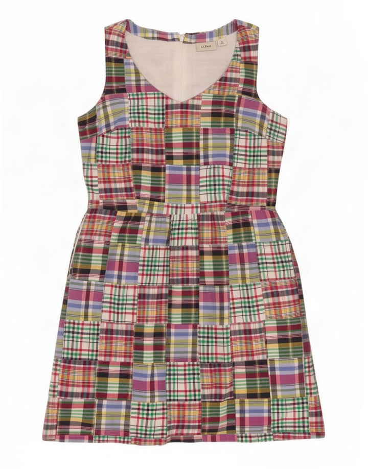 Damska sukienka płaszczowa bez rękawów L.L.Bean US 6, średni, wielobarwny patchwork