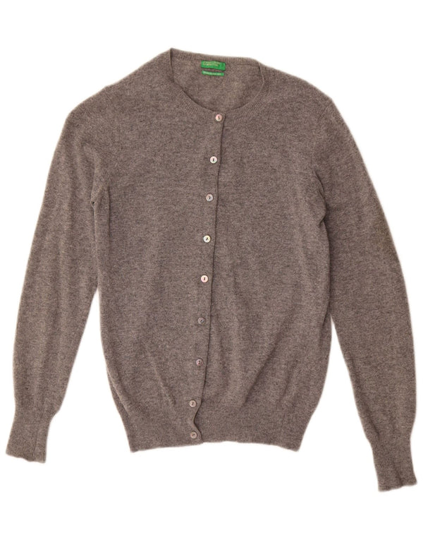 Sweter damski Benetton UK 10 Small, szara wełna