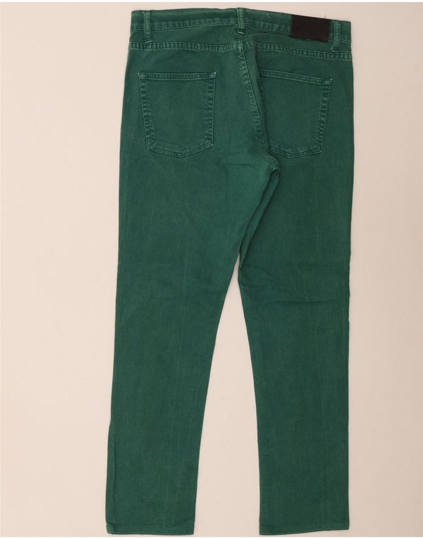 Męskie jeansy slim fit Zara EU 46 XL W36 L30 Zielona bawełna