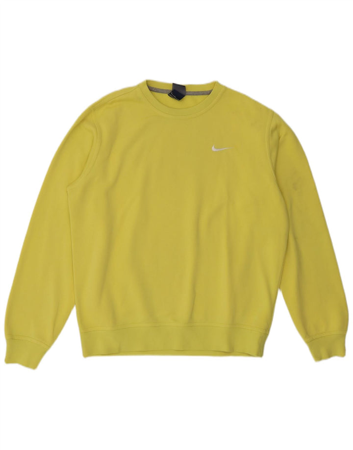 Męska bluza dresowa Nike, średnia żółta bawełna