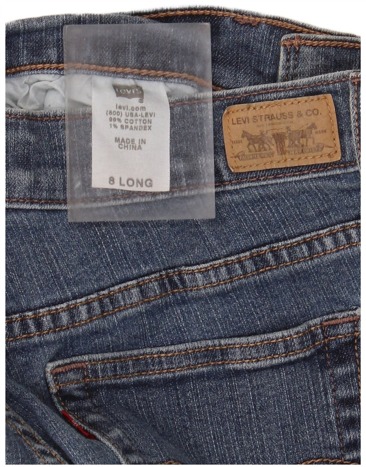 Damskie jeansy Levi's 515 Bootcut US 8 Medium W28 L30 Niebieska bawełna