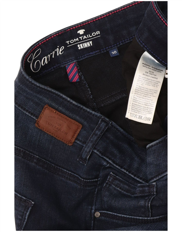 Damskie jeansy Skinny Tom Tailor W30 L30 Granatowy Lyocell