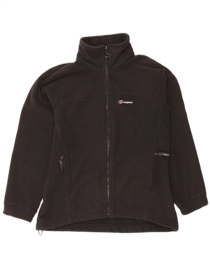 Damska kurtka polarowa oversize Berghaus UK 10, mała, czarna, z poliestru