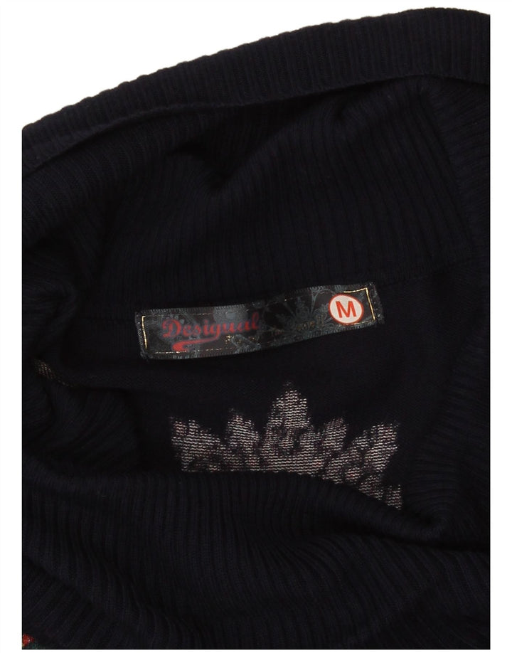 Damska sukienka oversize z grafiką Desigual UK 14, średni granat