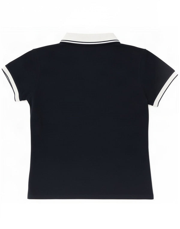 Damska koszulka polo Fred Perry UK 18 XL, granatowa, bawełniana w bloki kolorów