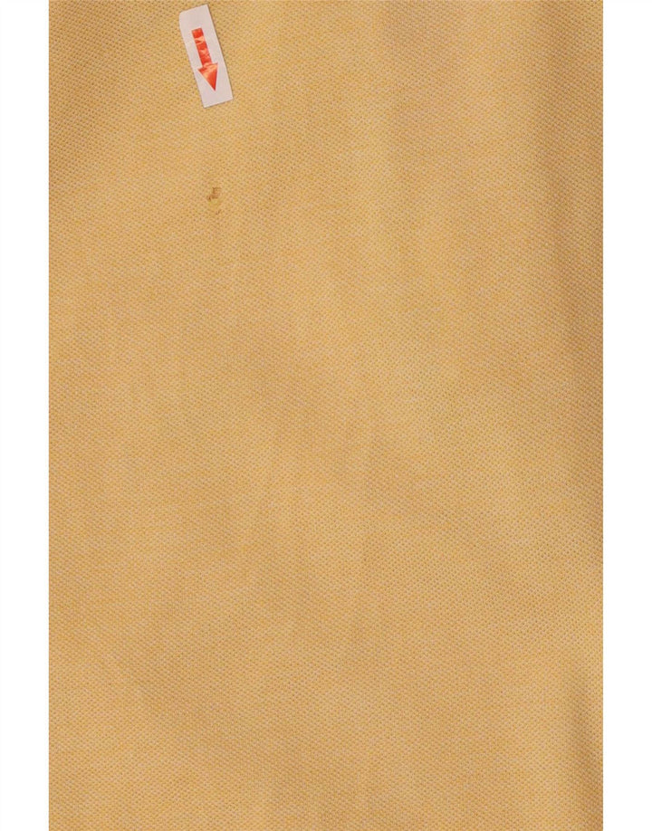 Męska koszulka polo Lacoste, rozmiar 5, duża, żółta, bawełniana