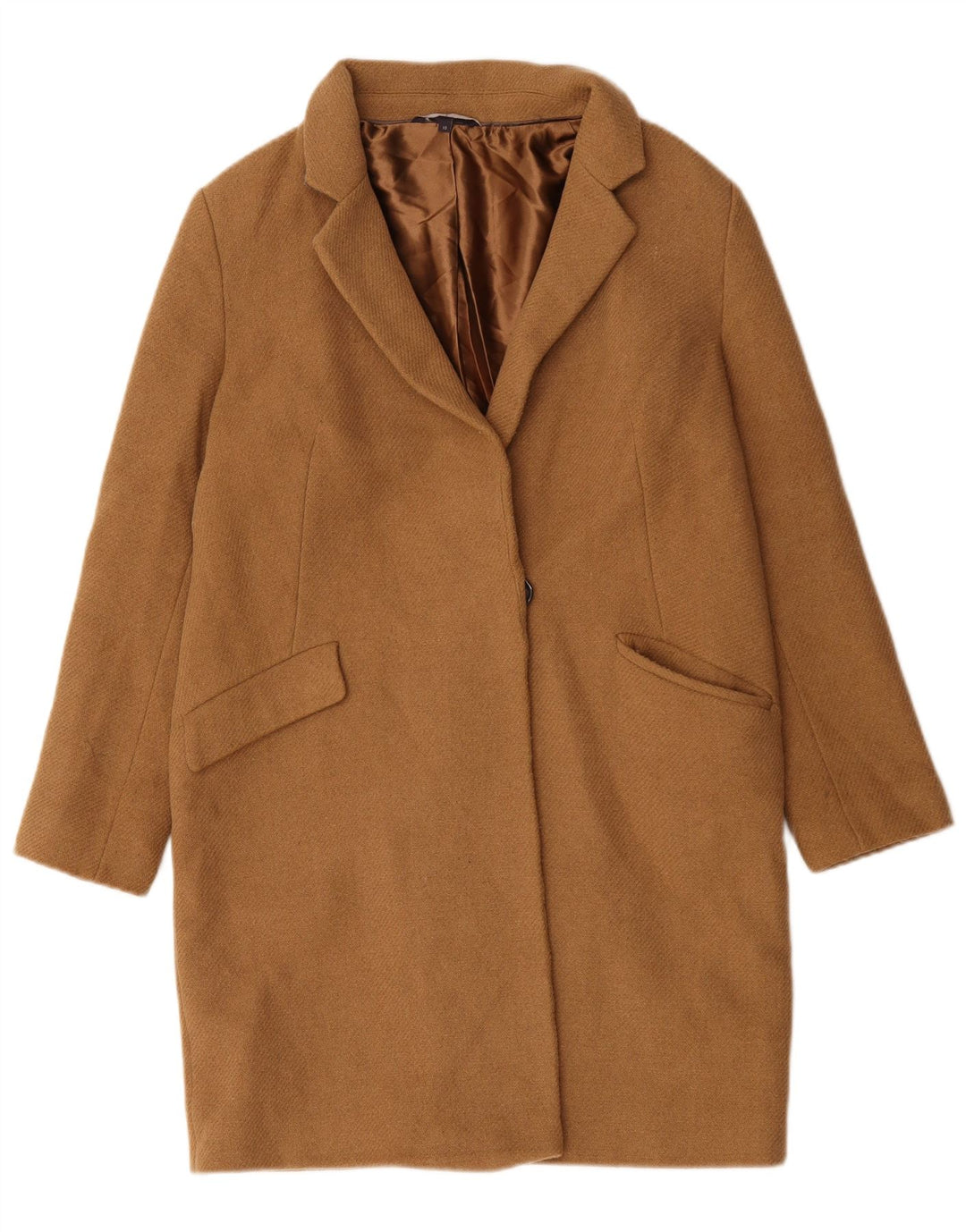 Marks & Spencer Damski płaszcz oversize UK 10 Small Beżowa wełna