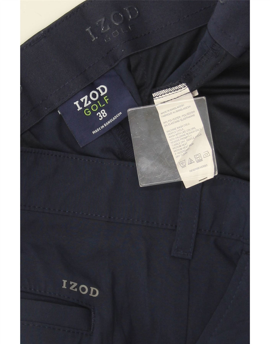 Męskie spodenki cargo IZOD W38 XL granatowe, poliestrowe