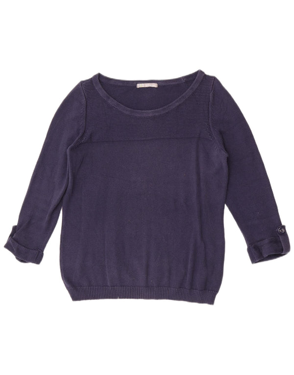 Marks & Spencer Damski sweter z dekoltem w łódkę, UK 16, duży, granatowy