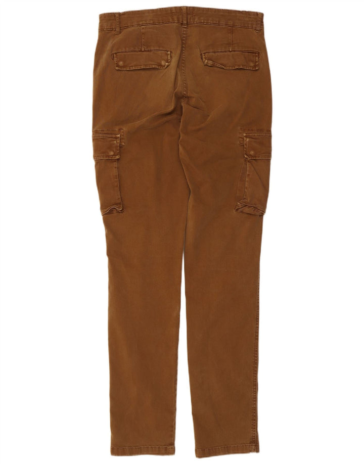 Męskie spodnie cargo Lyle & Scott W32 L33 Brązowe bawełniane