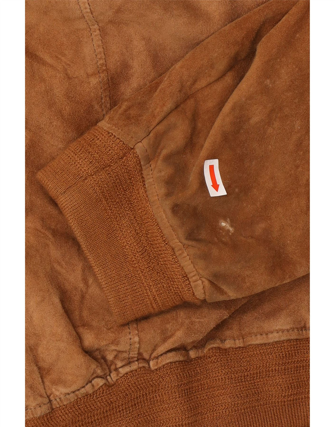 Vintage męska zamszowa kurtka bomber UK 40, duża brązowa